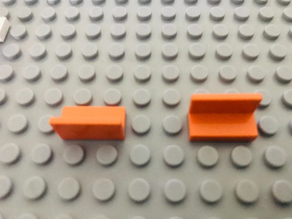 LEGO Paneele 2 Stück 4865 orange 1x2 Fenster Bank Wand Bänkchen System Star Wars - Bild 1 von 1