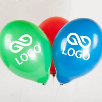 WPRO 100 Luftballons Werbeluftballon personalisiert Druck Werbung Werbeartikel Logo