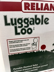 Reliance Luggable Loo Potty Seat & Cover White - Brand New - Made In Canada - Picture 1 of 4