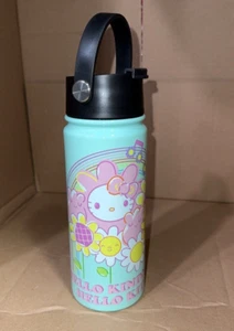Sanrio Hello Kindness Stainless Steel Tumbler Water Bottle GREEN NEW - Picture 1 of 1