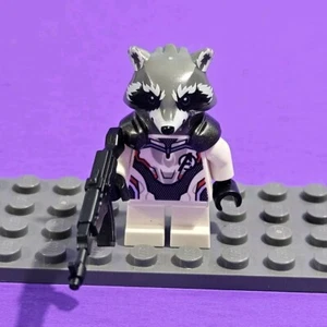 Lego Rocket Raccoon Minifigure Avengers Endgame Space Suit Marvel Infinity War - Picture 1 of 4