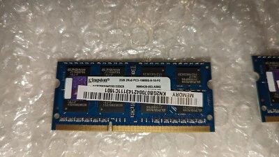 KINGSTON 2gb ddr3 2Rx8 PC3-10600S-9-10-F0 ACR256X64D3S1333C9 RAM laptop - Image 1 of 4