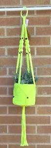 2 x Ushvi Macreme Rope Pot Holder with Wooden Beads - Picture 1 of 6