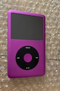 Apple iPod Classic 7th Gen Purple Upgraded with SD Card 160gb Christmas Gift - Picture 1 of 2