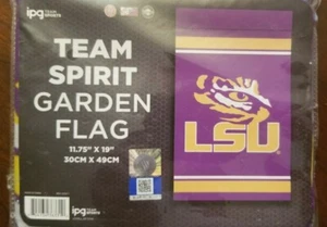 LSU Fighting Tigers Garden Flag NCAA con licencia 11.75" x 19" NUEVO ENVÍO GRATIS - Imagen 1 de 2
