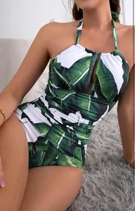 B2prity Women's Slimming One Piece Swimsuits Tummy Control M Bathing Suit A4 NWT - Picture 1 of 5