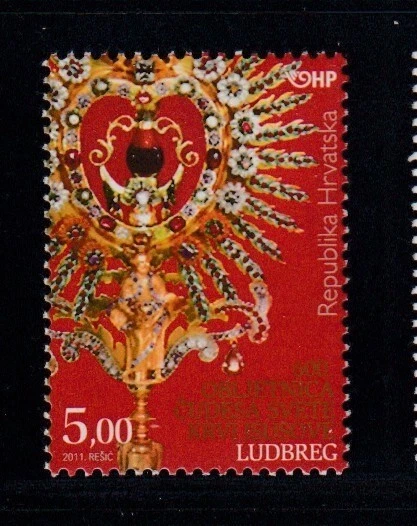 Selo CROÁCIA Milagres of Precious Blood of Jesus, Ludbreg MNH - Imagem 1 de 1