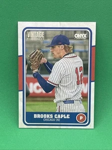 BROOKS CAPLE 2025 Onice Vintage BASE CARD Cubs - Foto 1 di 2