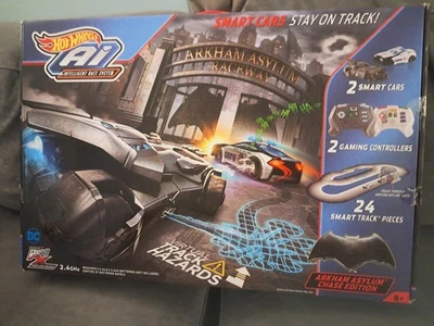 Hot Wheels Ai Intelligent Racing Set Arkham Asylum Edition DC Virtual Smart Cars - Image 1 of 4