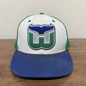 Vintage Hartford Whalers Logo Hockey Snapback Adult Green Own Size Fanatics Men - Picture 1 of 8