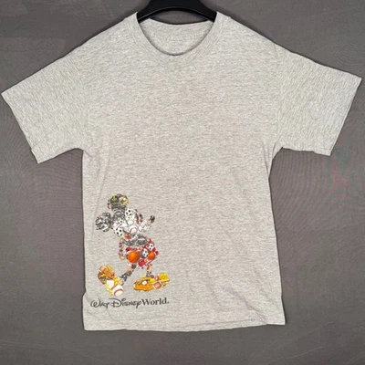 Camiseta Walt Disney World Mickey Mouse Juvenil Grande Gris Gráfico Deportivo Foto 1 de 4