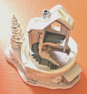 Goebel 1990 1st. Edition Up to the House Top by Olszewski Tree Winding Stairway - Picture 1 of 10