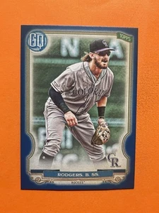 2020 Topps Gypsy Queen Indigo Brendan Rodgers #116 Rockies /250 - Picture 1 of 2