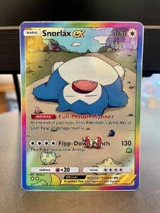 Pokemon TCG Pocket Snorlax EX Holographic Special Illustration Rare - Fan Art - Picture 1 of 3