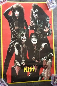🔥Vintage 1976 KISS DESTROYER Aucoin Poster BIGFOOT CANADA RARE - Picture 1 of 7