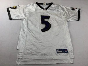 Camiseta deportiva Baltimore Ravens Joe Flacco Reebok blanca niños jóvenes XL - Imagen 1 de 6