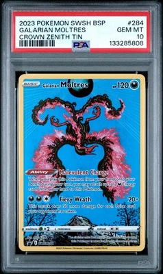 PSA 10 Galarian Moltres SWSH284 SWSH: Sword & Shield Promo Cards Holo - Image 1 of 2