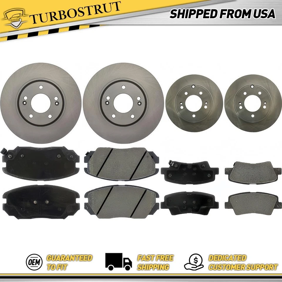 Kit de pastillas de freno delanteras y traseras OE para Hyundai Sonata 2008 2009 3,3 L Foto 1 de 1