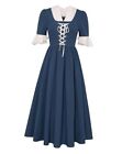  Colonial Dress Womens Pioneer Prairie Dress Civil War Dress Small Navy Blue