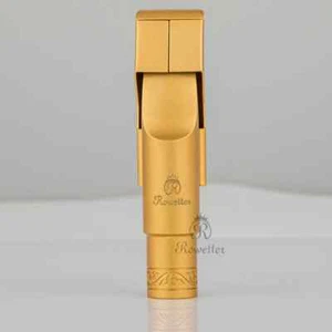 Professional Tenor Soprano Alto Saxophone Metal Mouthpiece Gold Plating #5-9 - Picture 1 of 24