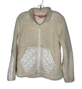 Isaac Mizrahi Live! Soho Sherpa Front-Zip Jacke A465629 Ivory Gr. XXS Neu - Bild 1 von 8
