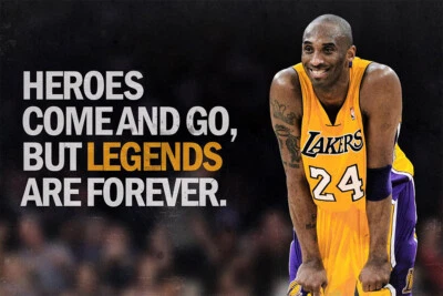 Kobe Bryant LA Lakers Cita Deportes Pintura Arte Pared - PÓSTER 20x30 Foto 1 de 4