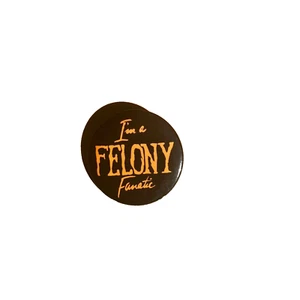 Rare Vintage 1980’s Rock Band Felony 1 1/2” Pin Pinback Button - Bild 1 von 3