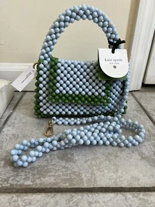 Kate Spade NY x Target Umhängetasche Colorblock blau grün Perlen Neu mit Etikett - Bild 1 von 5