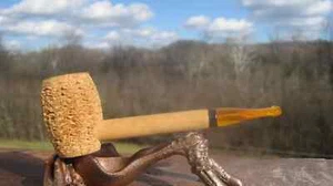 Missouri Meerschaum Corn Cob 5" L Tobacco Smoking Estate Pipe - Picture 1 of 14
