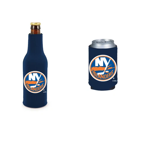 Bundle - 2 Items: New York Islanders Bottle Cooler Suit and Kaddy Can Cooler Cover