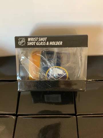 NEW NHL WRIST SHOT SHOT GLASS GLOVE HOLDER BUFFALO SABRES GAME ON GLOVE COMPANY Cover