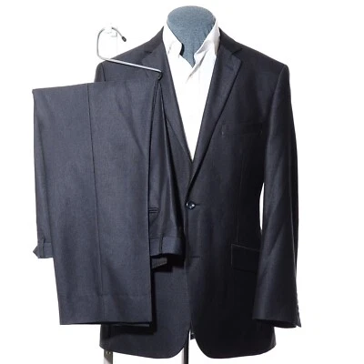 40R классический крой Marc Ecko синий/серый вискоза костюм из двух частей 35 x 29 брюки куртка - Изображение 1 из 4