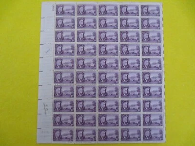 Doc Sc# 932 Roosevelt & White House 3¢ 1945 Sheet of 50 MNH - Image 1 of 4