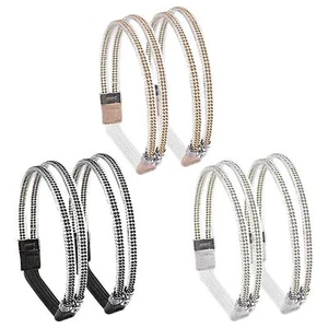3 Pairs Elastic High Heels Shoe Straps Rhinestone Elastic High Heel Anti-Loos... - Picture 1 of 6
