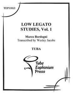 Etiudy Low Legato na tubę (tom 1) autorstwa Wesleya Jacobsa (angielska) książka w formacie kieszonkowym