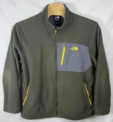 Chaqueta The North Face Para Hombres Apex Risor 2XL Verde/Gris Piel Interior Chaqueta con Cremallera Foto 1 de 4