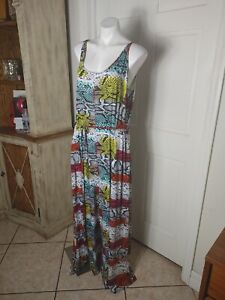 Ashley Stewart Abstract Jumpsuit Plus Sizes 22/24