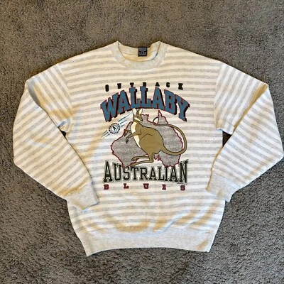 Outback Wallaby Australian Blues Kangaroo Sweatshirt Crewneck Size L - Image 1 of 4