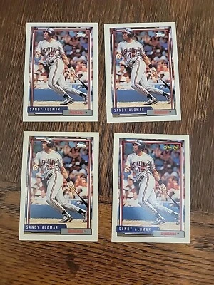 (1) 1992 O-Pee-Chee (3) Topps Sandy Alomar Jr #420 - Image 1 of 2