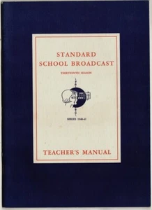 Standard Oil School Broadcast 1940 Teacher’s Manual, Music Radio Course; 48 pgs - Picture 1 of 21