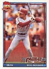 1991 O-Pee-Chee Philadelphia Phillies Baseball Card #186 Rod Booker