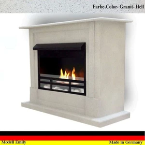 Gelkamin Ethanolkamin Kamin Fireplace Cheminee Emily Deluxe Royal Granit hell - Bild 1 von 1