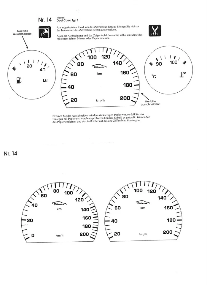 Bms racing Pellicola Tachimetro Bianco per Opel Corsa Assetto Grasso Tipo B - Immagine 1 di 1