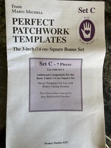 Marti Michell Perfect Patchwork Template-Set C - Bonus Complement Set 7/Pkg - Picture 1 of 7
