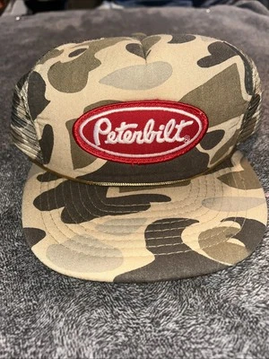 Peterbilt грузовиков коричневый камуфляж камуфляж сетки Otto крышка/шляпа красный логотип SnapBack - Изображение 1 из 4