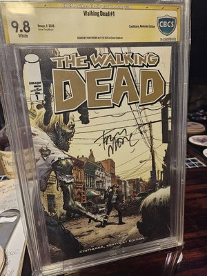 Walking Dead #1 CBCS 9.8 SS By Tony Moore, Cynthiana Kentucky Variant - Image 1 of 3