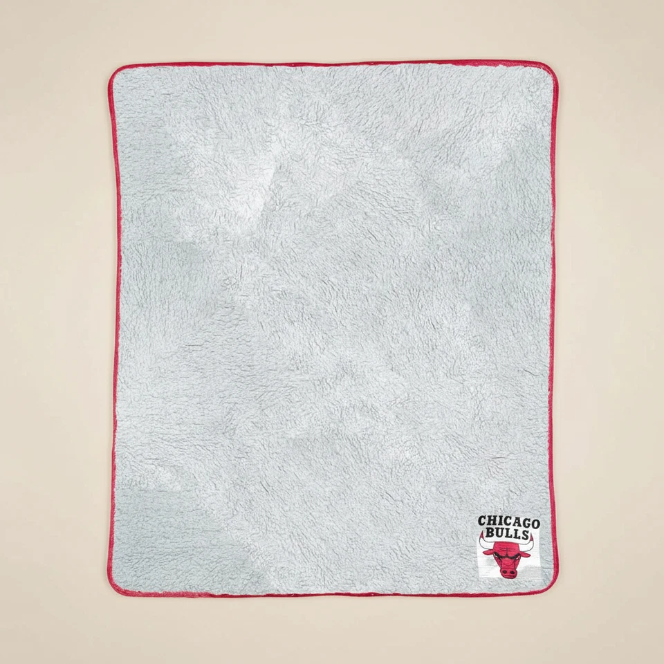Manta de felpa gris 60x70" suave Chicago Bulls Northwest Sherpa respaldada Foto 1 de 1