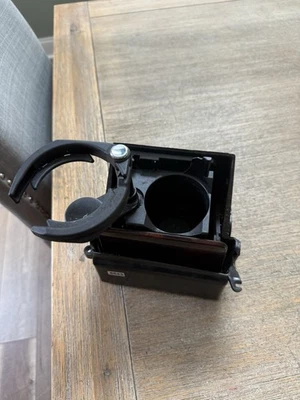 1996-2003 Mercedes E300 E320 E430 W210 Front Wood Trim Foldable Cup Holder OEM - Image 1 of 4