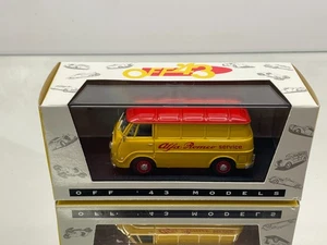 OFF.43 OFF45 ALFA ROMEO F12 ASSISTENZA SERVICE -YELLOW+RED 1:43- GOOD IN BOX - Picture 1 of 8