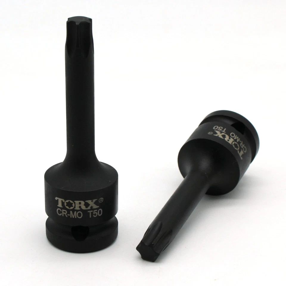 TMAX T-50 3" Long Black Impact Torx Socket Bit 1/2 Inch Square Drive Auto Tool - Image 1 of 4